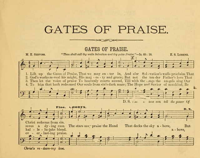 Gates of Praise: for the Sabbath-school, praise-service, prayer-meeting, etc. page 7