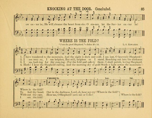 Gates of Praise: for the Sabbath-school, praise-service, prayer-meeting, etc. page 85