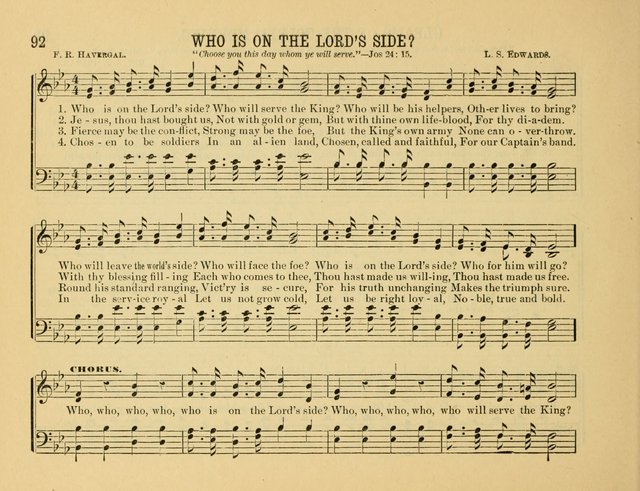 Gates of Praise: for the Sabbath-school, praise-service, prayer-meeting, etc. page 92