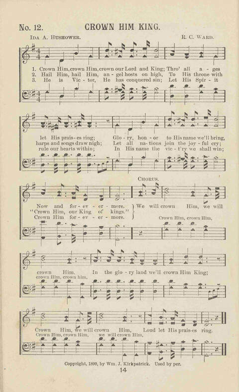 Gleanings of Praise: A superior and varied collection of Goispel Songs and Hymns for Sunday Schools, Church Services, Prayer Meetings, Revival Meetings, Young People