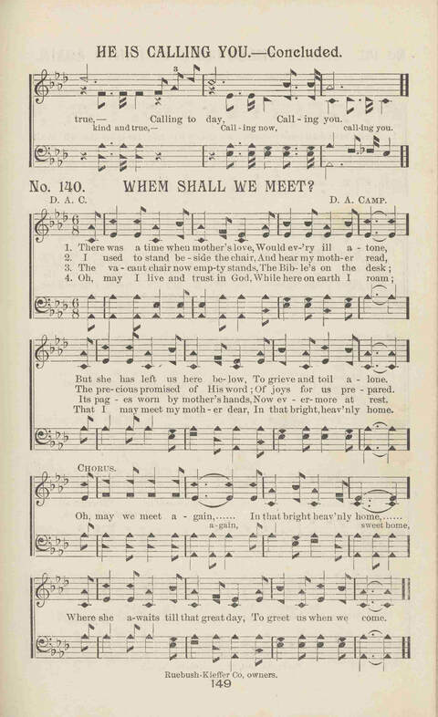 Gleanings of Praise: A superior and varied collection of Goispel Songs and Hymns for Sunday Schools, Church Services, Prayer Meetings, Revival Meetings, Young People