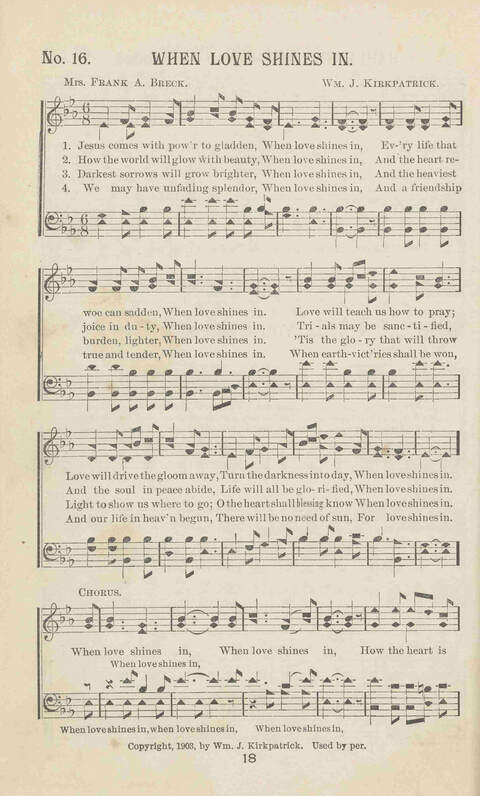 Gleanings of Praise: A superior and varied collection of Goispel Songs and Hymns for Sunday Schools, Church Services, Prayer Meetings, Revival Meetings, Young People