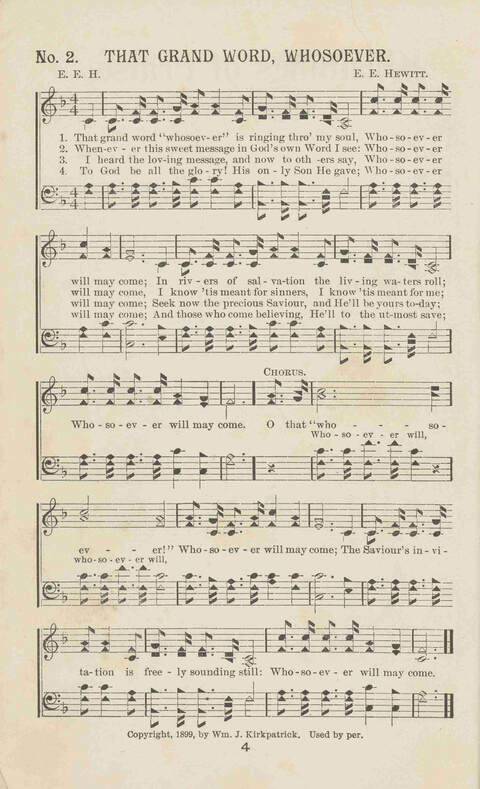 Gleanings of Praise: A superior and varied collection of Goispel Songs and Hymns for Sunday Schools, Church Services, Prayer Meetings, Revival Meetings, Young People