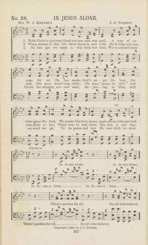 Gleanings of Praise: A superior and varied collection of Goispel Songs and Hymns for Sunday Schools, Church Services, Prayer Meetings, Revival Meetings, Young People