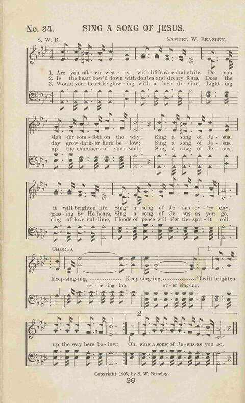 Gleanings of Praise: A superior and varied collection of Goispel Songs and Hymns for Sunday Schools, Church Services, Prayer Meetings, Revival Meetings, Young People