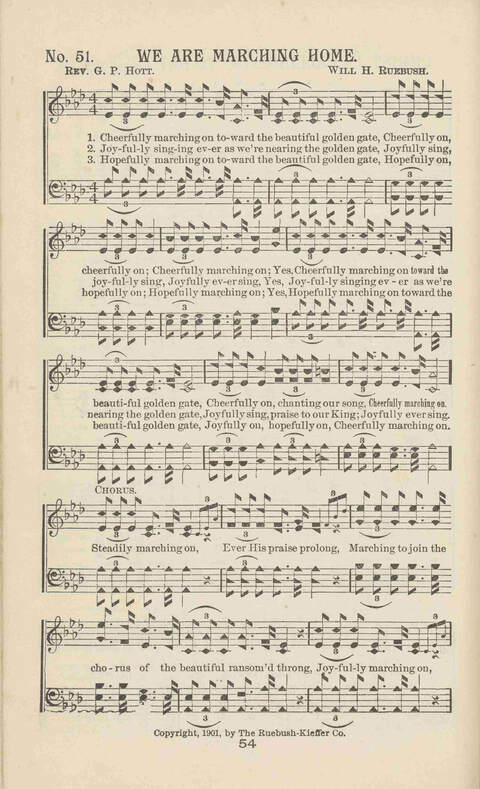 Gleanings of Praise: A superior and varied collection of Goispel Songs and Hymns for Sunday Schools, Church Services, Prayer Meetings, Revival Meetings, Young People