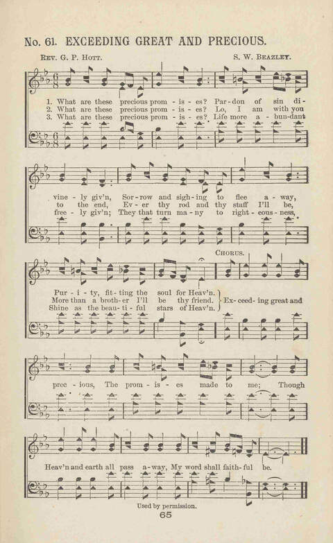 Gleanings of Praise: A superior and varied collection of Goispel Songs and Hymns for Sunday Schools, Church Services, Prayer Meetings, Revival Meetings, Young People