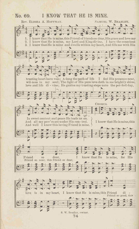 Gleanings of Praise: A superior and varied collection of Goispel Songs and Hymns for Sunday Schools, Church Services, Prayer Meetings, Revival Meetings, Young People
