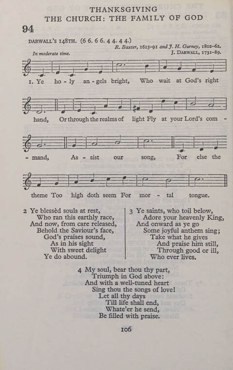 Hymns for Junior Schools (Melody ed.) page 106