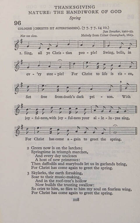 Hymns for Junior Schools (Melody ed.) page 108