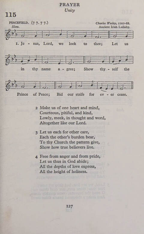 Hymns for Junior Schools (Melody ed.) page 127