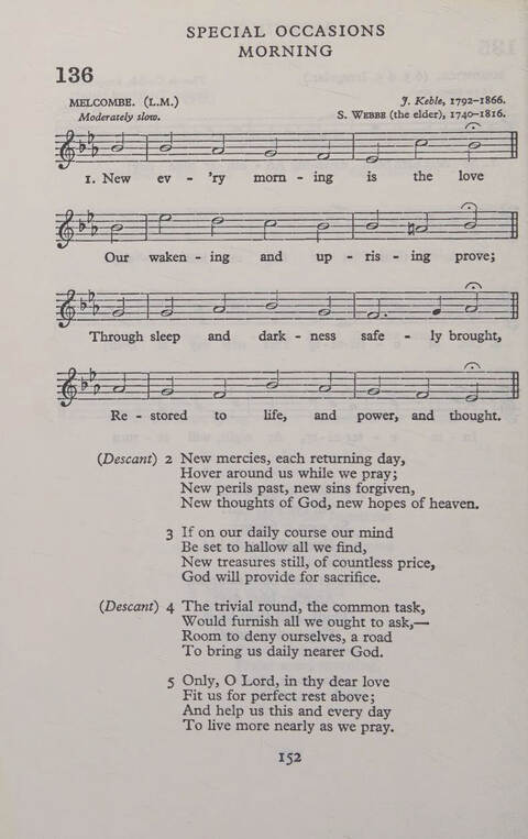 Hymns for Junior Schools (Melody ed.) page 152