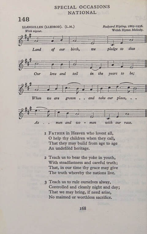 Hymns for Junior Schools (Melody ed.) page 168