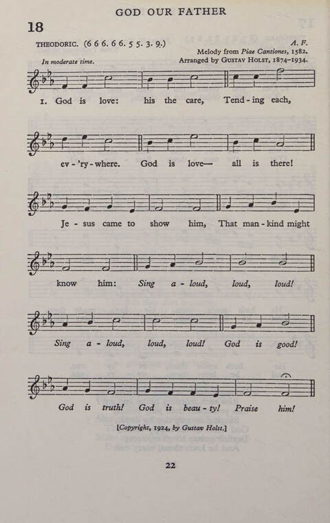 Hymns for Junior Schools (Melody ed.) page 22