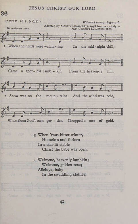 Hymns for Junior Schools (Melody ed.) page 41