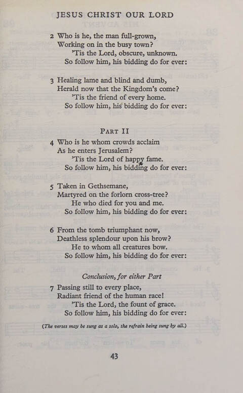 Hymns for Junior Schools (Melody ed.) page 43