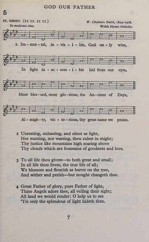 Hymns for Junior Schools (Melody ed.) page 7