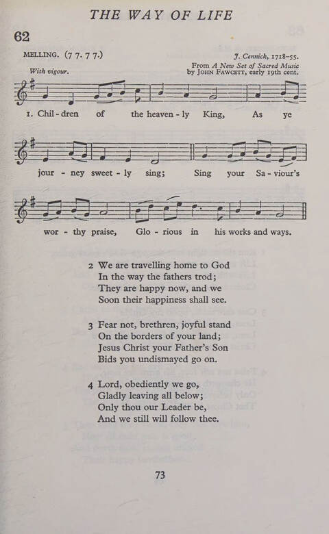 Hymns for Junior Schools (Melody ed.) page 73