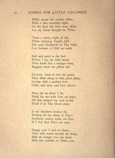 Hymns for Little Children page 10