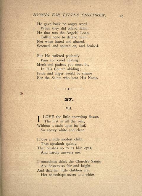 Hymns for Little Children page 45
