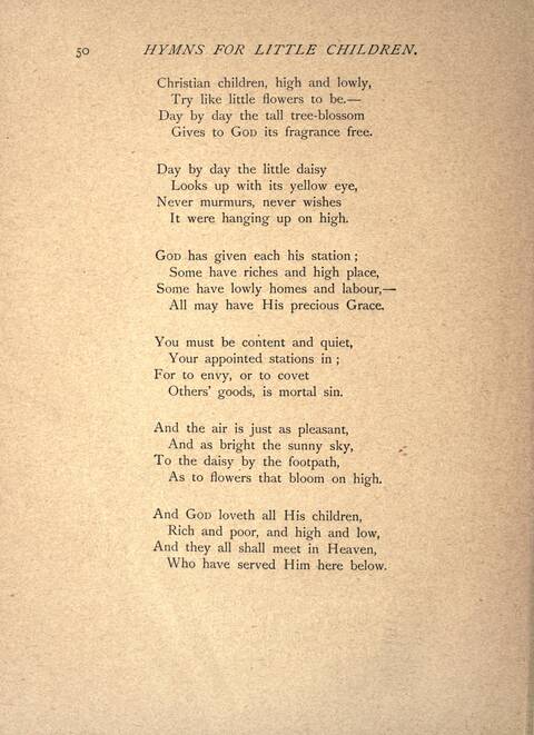 Hymns for Little Children page 50