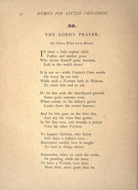 Hymns for Little Children page 52