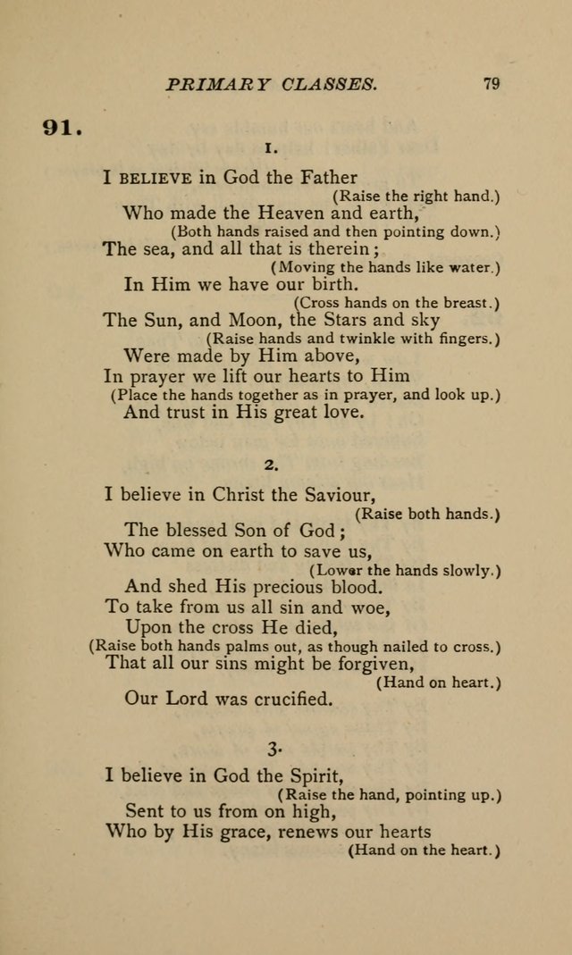 Hymnal for Primary Classes: a collection of hymns and tunes, recitations and exercises, being a manual for primary Sunday-schools (Words ed.) page 76