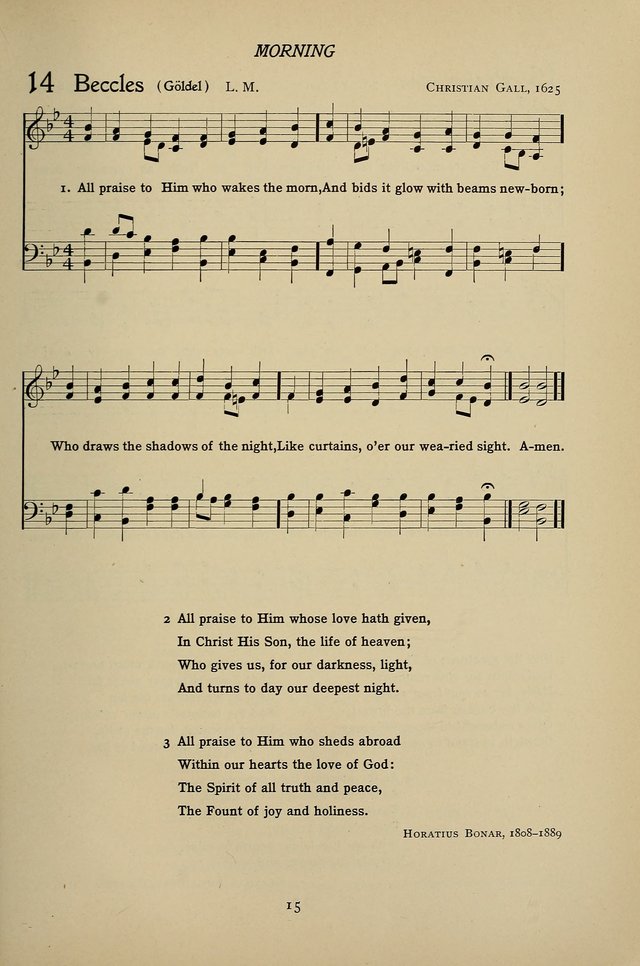 Hymns for Schools and Colleges page 15