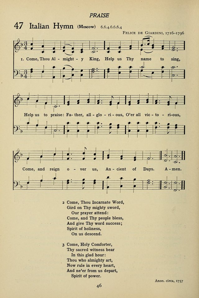 Hymns for Schools and Colleges page 46