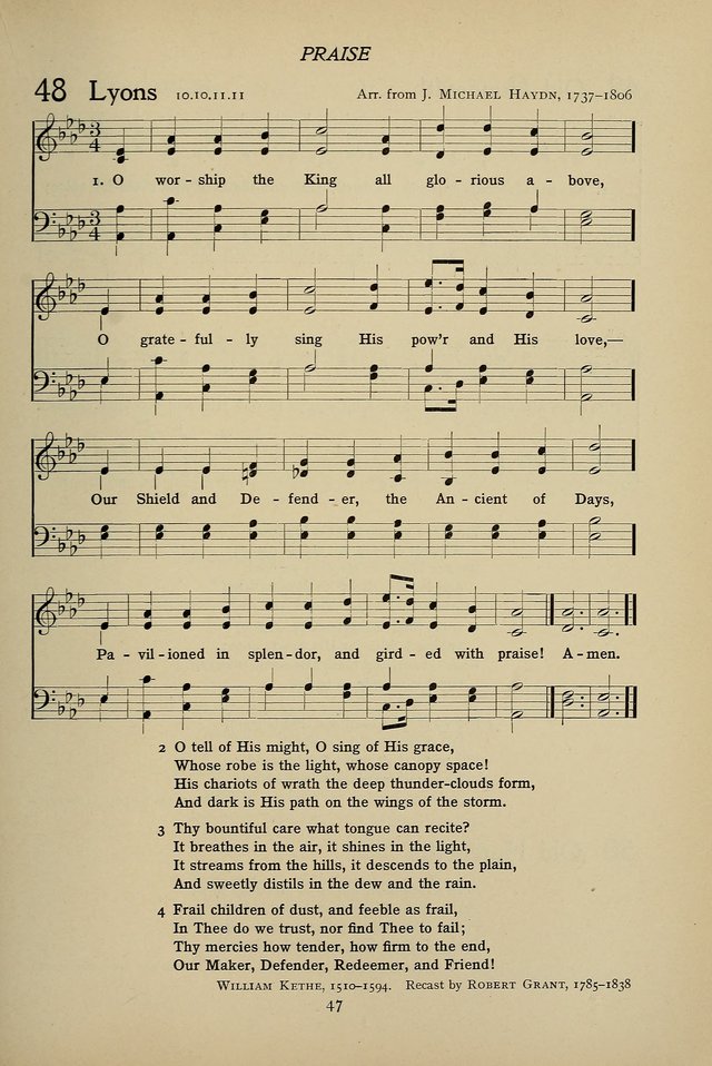 Hymns for Schools and Colleges page 47