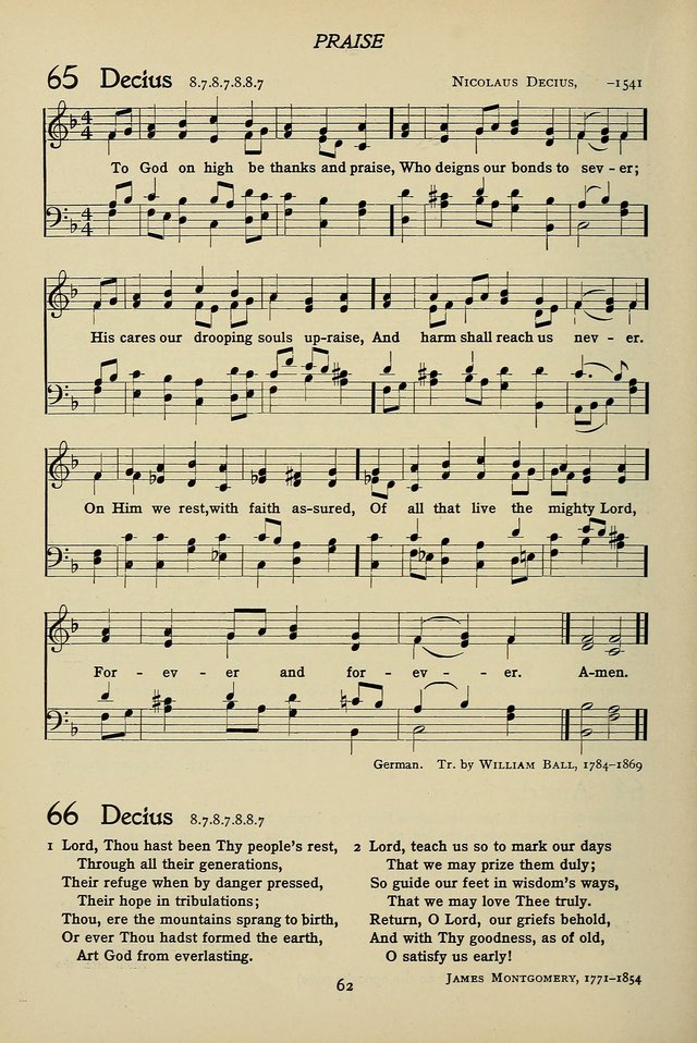 Hymns for Schools and Colleges page 62
