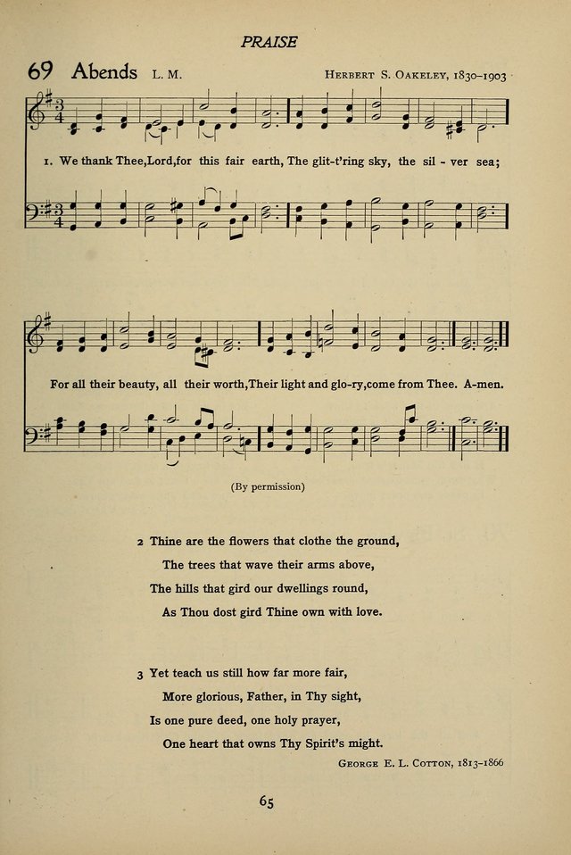 Hymns for Schools and Colleges page 65
