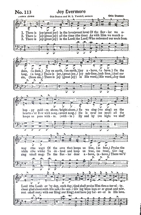 Harbor Bells [no. 1]: our 1925 book for Sunday schools, singing schools, revivals, conventions, and general use in all religious gatherings page 117