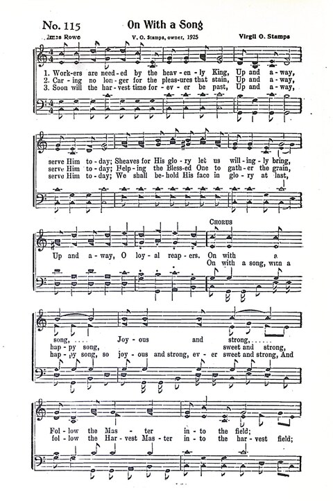 Harbor Bells [no. 1]: our 1925 book for Sunday schools, singing schools, revivals, conventions, and general use in all religious gatherings page 121