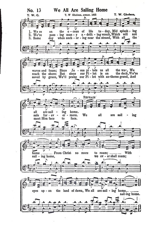 Harbor Bells [no. 1]: our 1925 book for Sunday schools, singing schools, revivals, conventions, and general use in all religious gatherings page 14