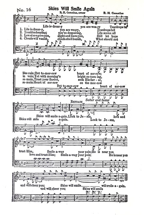 Harbor Bells [no. 1]: our 1925 book for Sunday schools, singing schools, revivals, conventions, and general use in all religious gatherings page 17