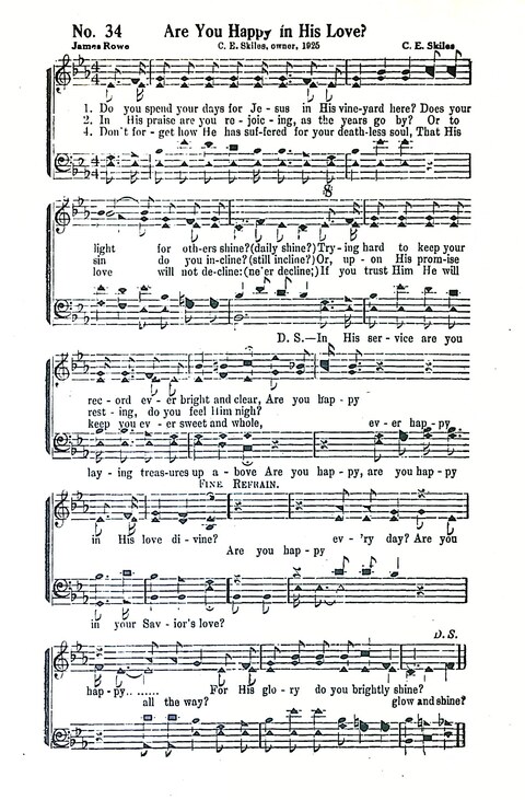 Harbor Bells [no. 1]: our 1925 book for Sunday schools, singing schools, revivals, conventions, and general use in all religious gatherings page 35