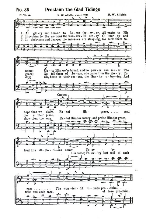 Harbor Bells [no. 1]: our 1925 book for Sunday schools, singing schools, revivals, conventions, and general use in all religious gatherings page 37