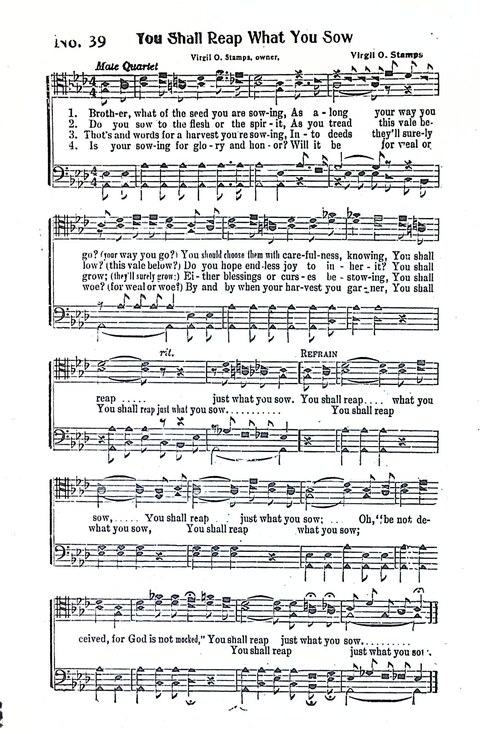 Harbor Bells [no. 1]: our 1925 book for Sunday schools, singing schools, revivals, conventions, and general use in all religious gatherings page 40