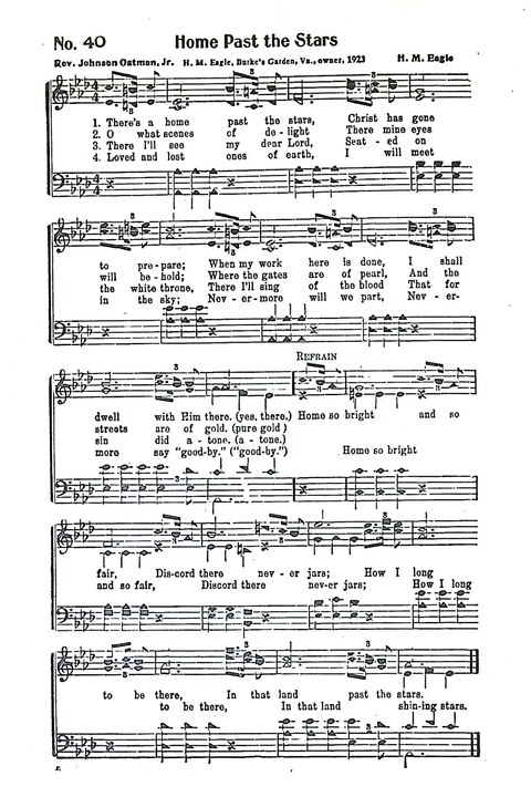Harbor Bells [no. 1]: our 1925 book for Sunday schools, singing schools, revivals, conventions, and general use in all religious gatherings page 41