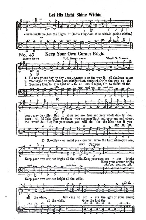 Harbor Bells [no. 1]: our 1925 book for Sunday schools, singing schools, revivals, conventions, and general use in all religious gatherings page 44
