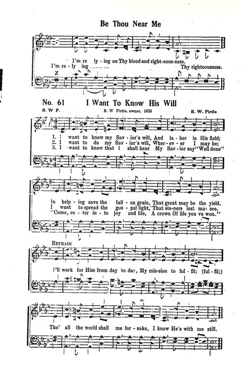 Harbor Bells [no. 1]: our 1925 book for Sunday schools, singing schools, revivals, conventions, and general use in all religious gatherings page 62