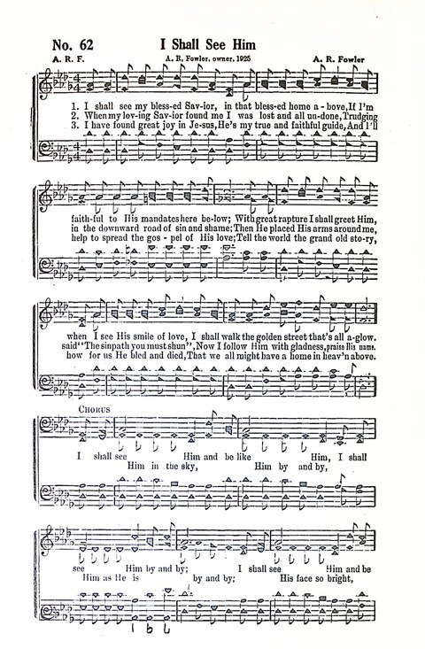 Harbor Bells [no. 1]: our 1925 book for Sunday schools, singing schools, revivals, conventions, and general use in all religious gatherings page 63