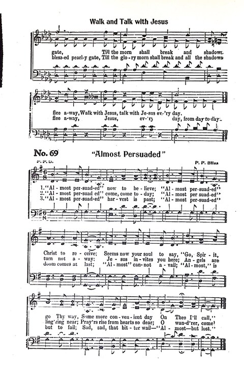 Harbor Bells [no. 1]: our 1925 book for Sunday schools, singing schools, revivals, conventions, and general use in all religious gatherings page 70