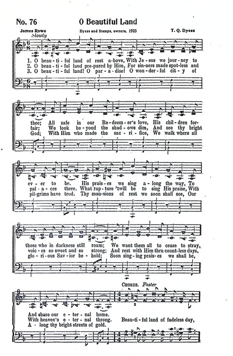 Harbor Bells [no. 1]: our 1925 book for Sunday schools, singing schools, revivals, conventions, and general use in all religious gatherings page 77