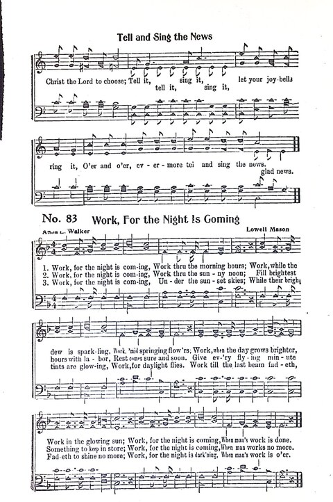 Harbor Bells [no. 1]: our 1925 book for Sunday schools, singing schools, revivals, conventions, and general use in all religious gatherings page 84