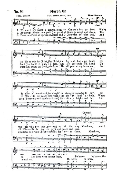 Harbor Bells [no. 1]: our 1925 book for Sunday schools, singing schools, revivals, conventions, and general use in all religious gatherings page 95