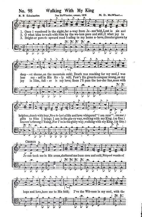 Harbor Bells [no. 1]: our 1925 book for Sunday schools, singing schools, revivals, conventions, and general use in all religious gatherings page 99
