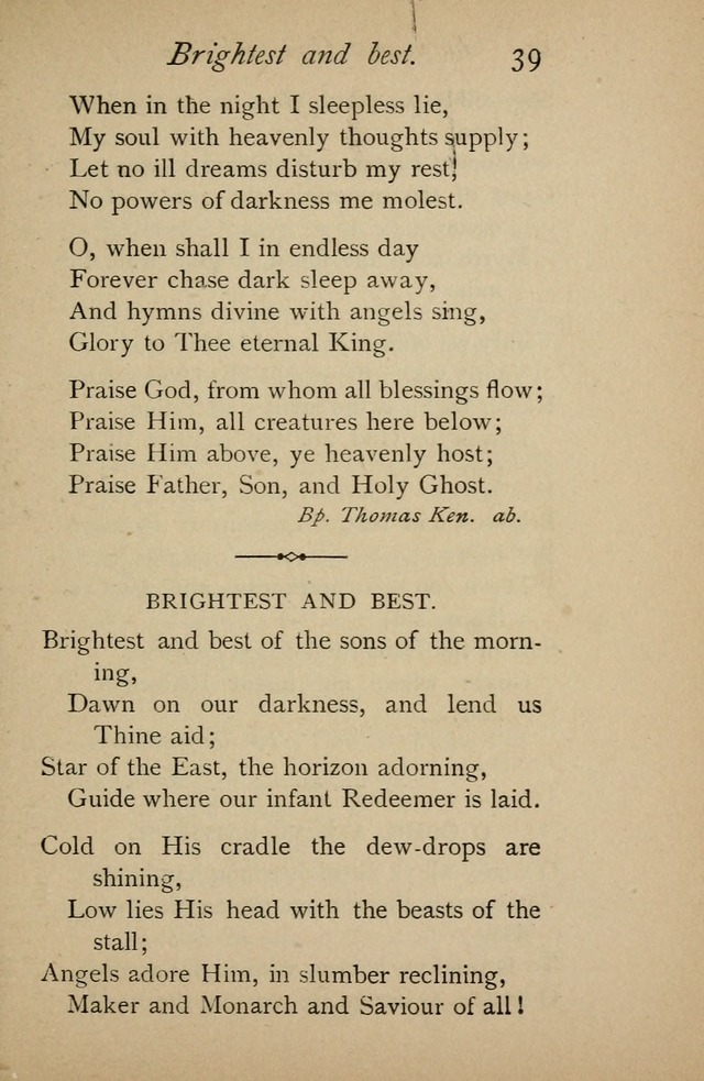 A Handy Book of Old and Familiar Hymns page 39