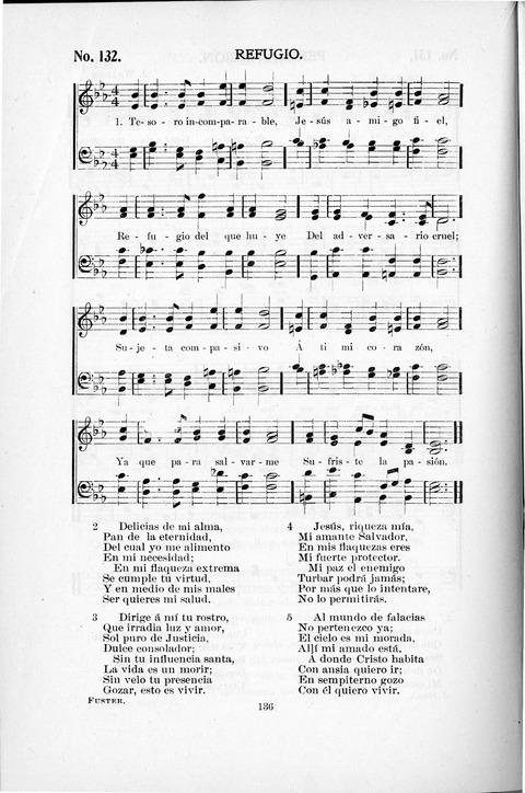 Himnario Cristiano para uso de las Iglesias Evangélicas page 136